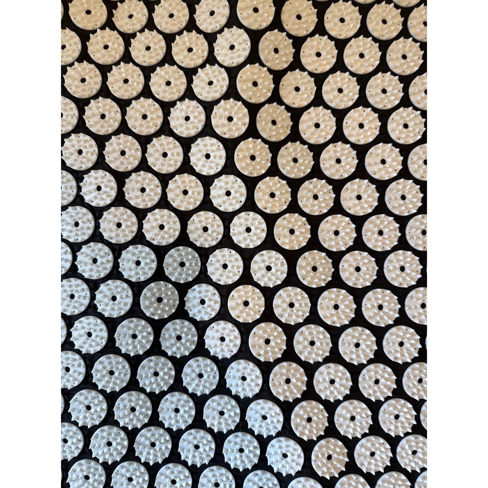 ProsourceFit Acupressure Mat and Pillow Set Black White Back Neck Pain Relief - Picture 3 of 4